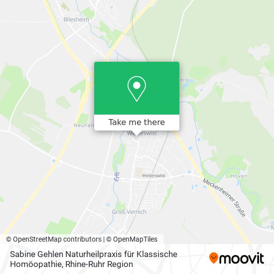Карта Sabine Gehlen Naturheilpraxis für Klassische Homöopathie