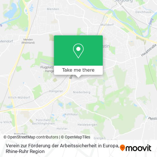 Verein zur Förderung der Arbeitssicherheit in Europa map