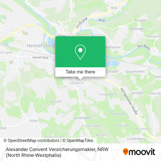 Карта Alexander Convent Versicherungsmakler