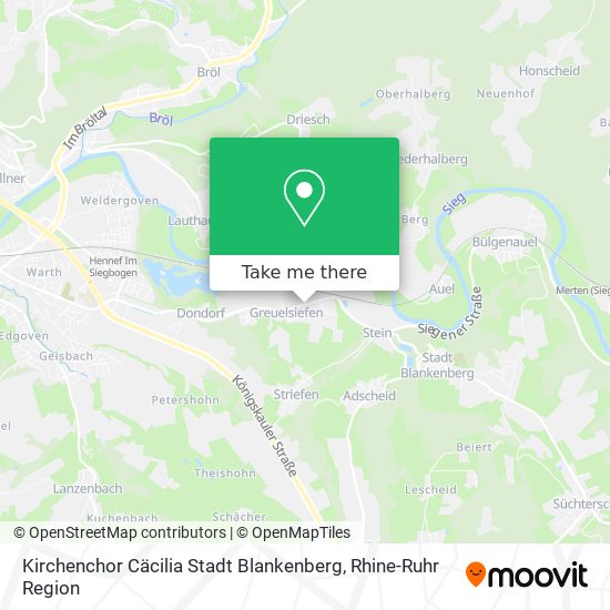 Kirchenchor Cäcilia Stadt Blankenberg map