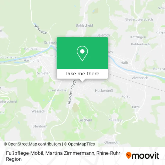 Карта Fußpflege-Mobil, Martina Zimmermann