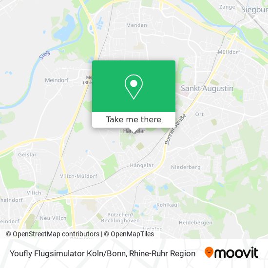 Youfly Flugsimulator Koln/Bonn map
