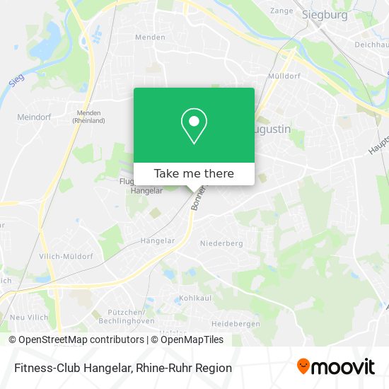 Fitness-Club Hangelar map