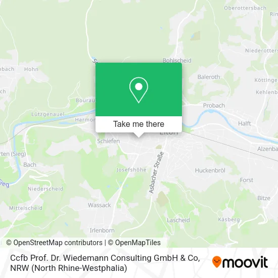 Карта Ccfb Prof. Dr. Wiedemann Consulting GmbH & Co