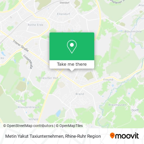 Metin Yakut Taxiunternehmen map