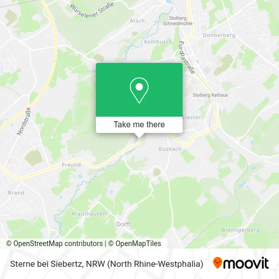 Sterne bei Siebertz map