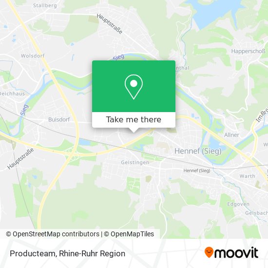 Producteam map