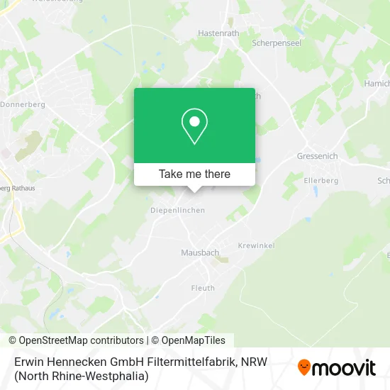 Карта Erwin Hennecken GmbH Filtermittelfabrik