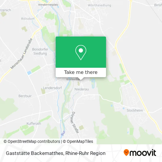 Карта Gaststätte Backematthes