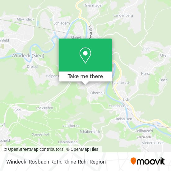 Windeck, Rosbach Roth map