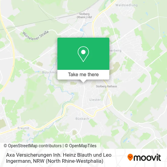 Карта Axa Versicherungen Inh. Heinz Blauth und Leo Ingermann