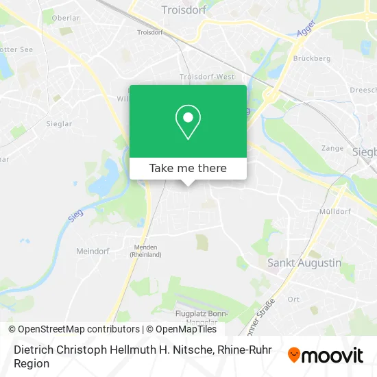 Карта Dietrich Christoph Hellmuth H. Nitsche