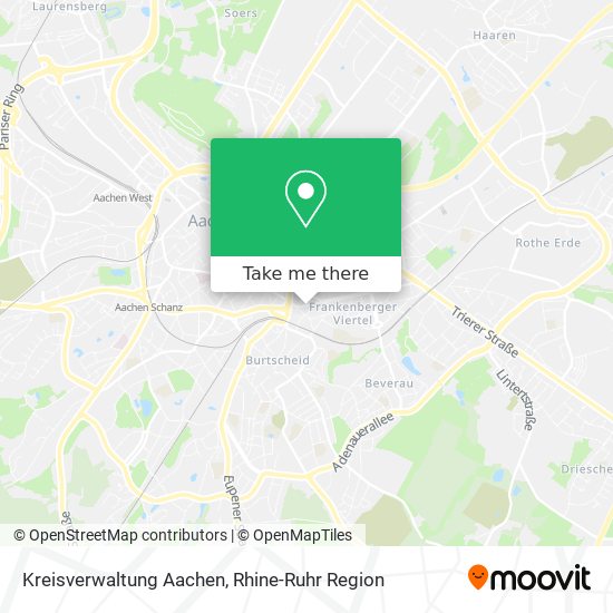 Карта Kreisverwaltung Aachen