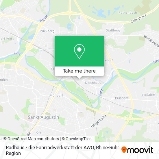 Карта Radhaus - die Fahrradwerkstatt der AWO