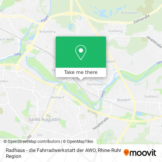 Карта Radhaus - die Fahrradwerkstatt der AWO