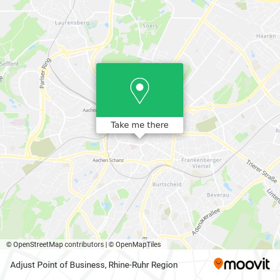 Adjust Point of Business map