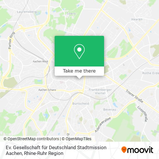 Ev. Gesellschaft für Deutschland Stadtmission Aachen map