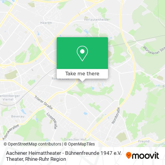 Aachener Heimattheater - Bühnenfreunde 1947 e.V. Theater map