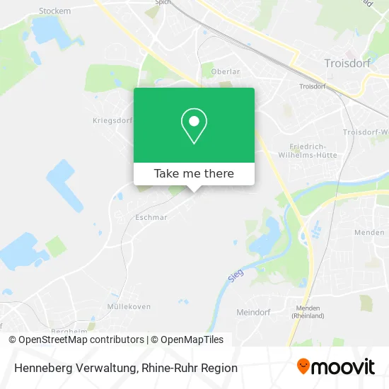 Карта Henneberg Verwaltung