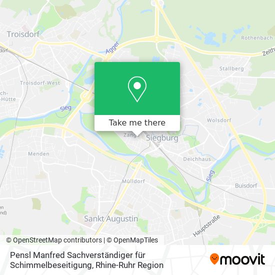 Pensl Manfred Sachverständiger für Schimmelbeseitigung map