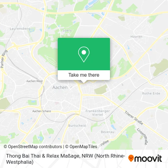 Карта Thong Bai Thai & Relax Maßage