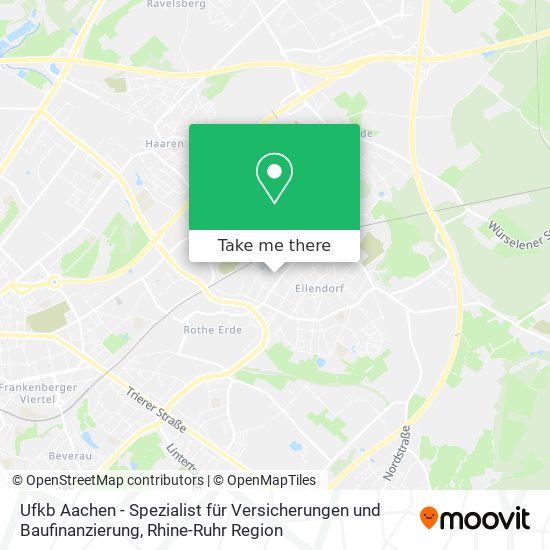 Ufkb Aachen - Spezialist für Versicherungen und Baufinanzierung map
