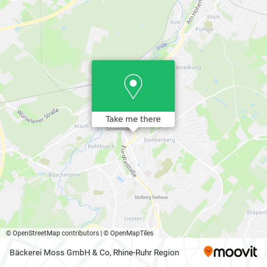 Карта Bäckerei Moss GmbH & Co