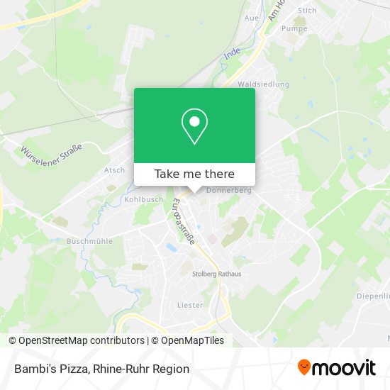 Bambi's Pizza map