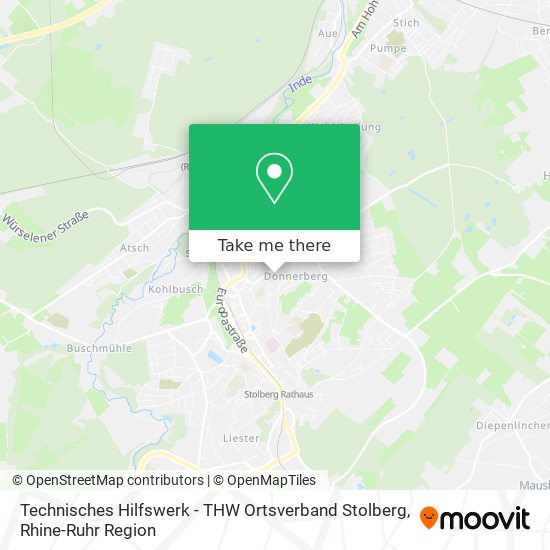 Technisches Hilfswerk - THW Ortsverband Stolberg map