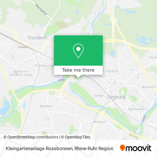 Kleingartenanlage Rossbonnen map