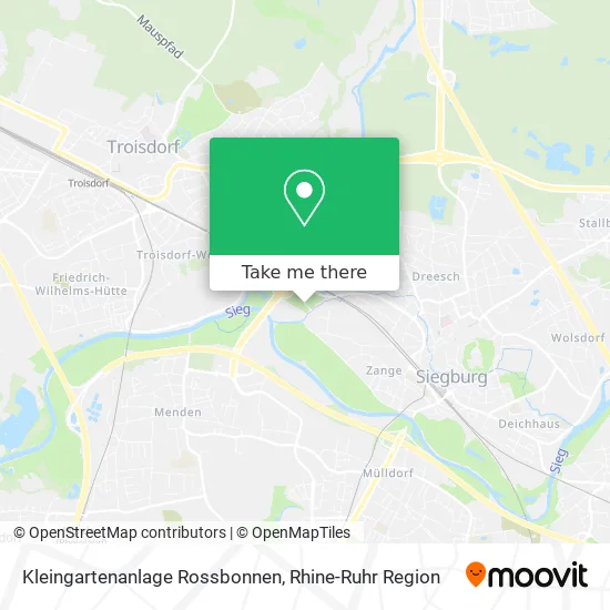 Карта Kleingartenanlage Rossbonnen