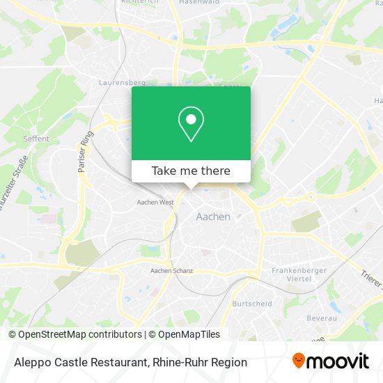 Aleppo Castle Restaurant map