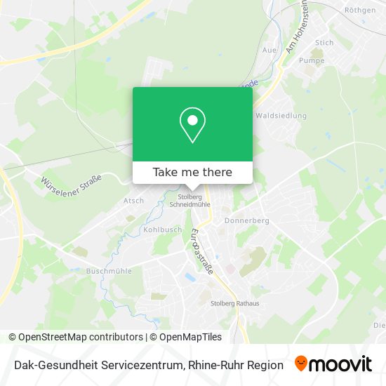 Dak-Gesundheit Servicezentrum map