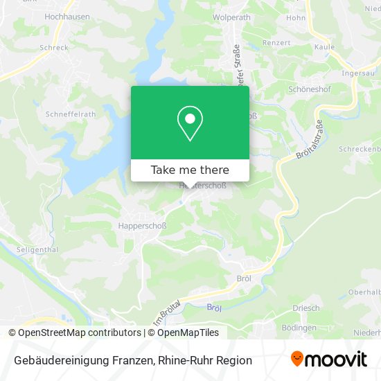 Gebäudereinigung Franzen map