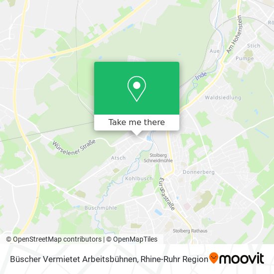 Büscher Vermietet Arbeitsbühnen map