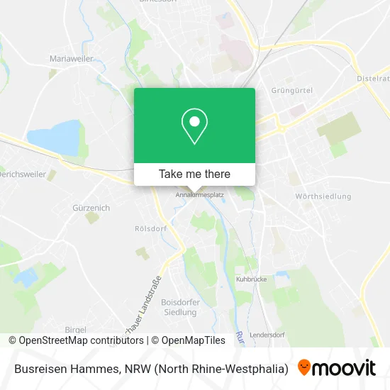 Карта Busreisen Hammes