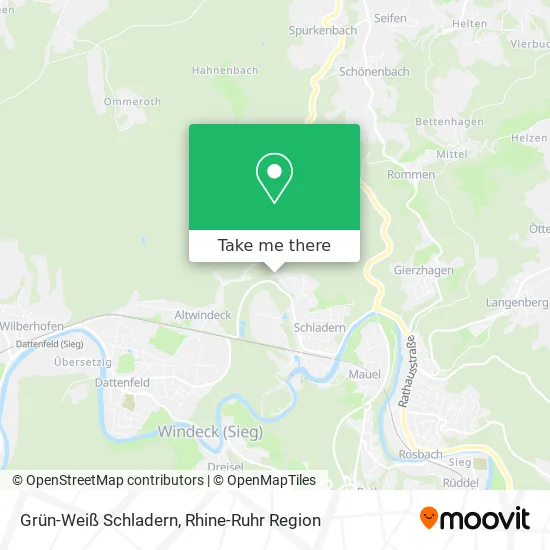 Карта Grün-Weiß Schladern
