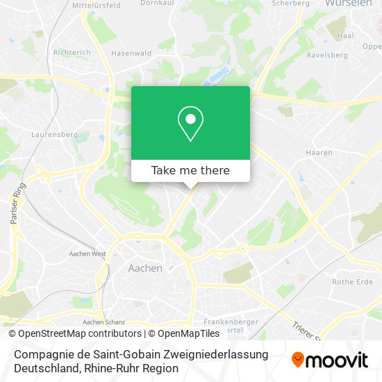 Compagnie de Saint-Gobain Zweigniederlassung Deutschland map