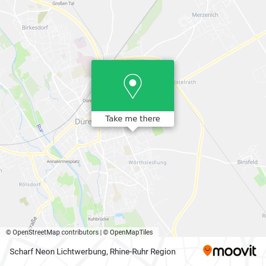 Scharf Neon Lichtwerbung map