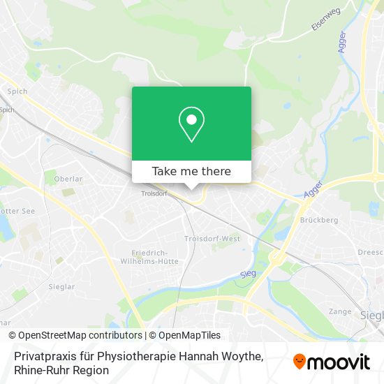 Privatpraxis für Physiotherapie Hannah Woythe map