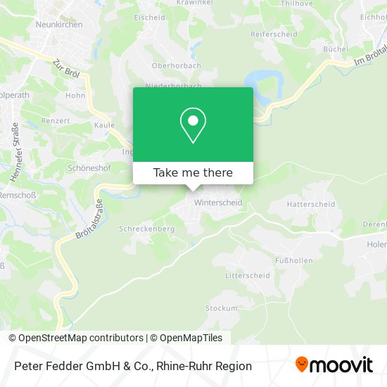 Peter Fedder GmbH & Co. map
