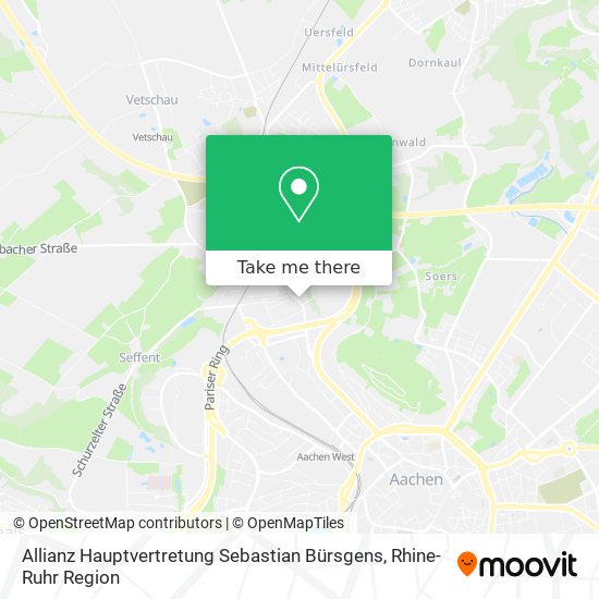 Allianz Hauptvertretung Sebastian Bürsgens map