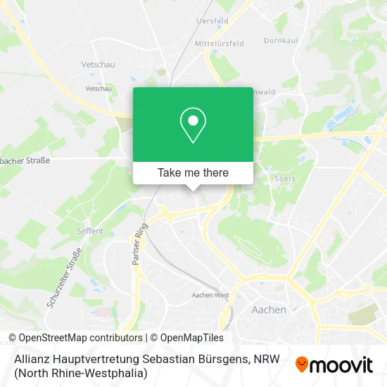 Карта Allianz Hauptvertretung Sebastian Bürsgens