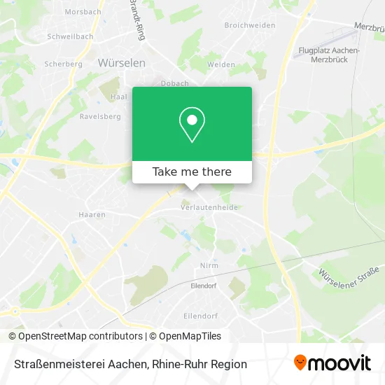 Карта Straßenmeisterei Aachen