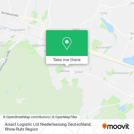 Карта Aixact Logistic Ltd Niederlassung Deutschland