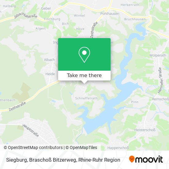 Siegburg, Braschoß Bitzerweg map