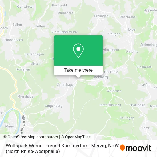 Карта Wolfspark Werner Freund Kammerforst Merzig