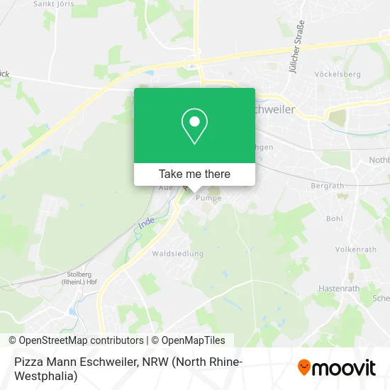 Pizza Mann Eschweiler map