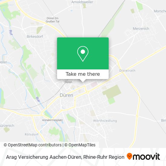 Arag Versicherung Aachen-Düren map