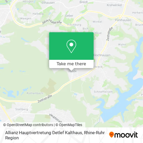 Карта Allianz Hauptvertretung Detlef Kalthaus